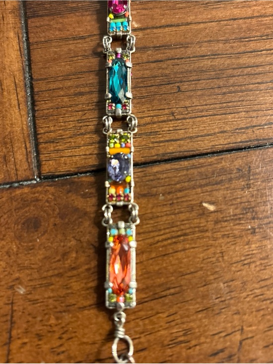 Firefly Jewelry - 7" Adjustable Crystal & Bead Mosaic FIREFLY Bracelet Stunning Color and Shine